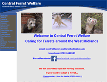 Tablet Screenshot of central-ferret-welfare.org